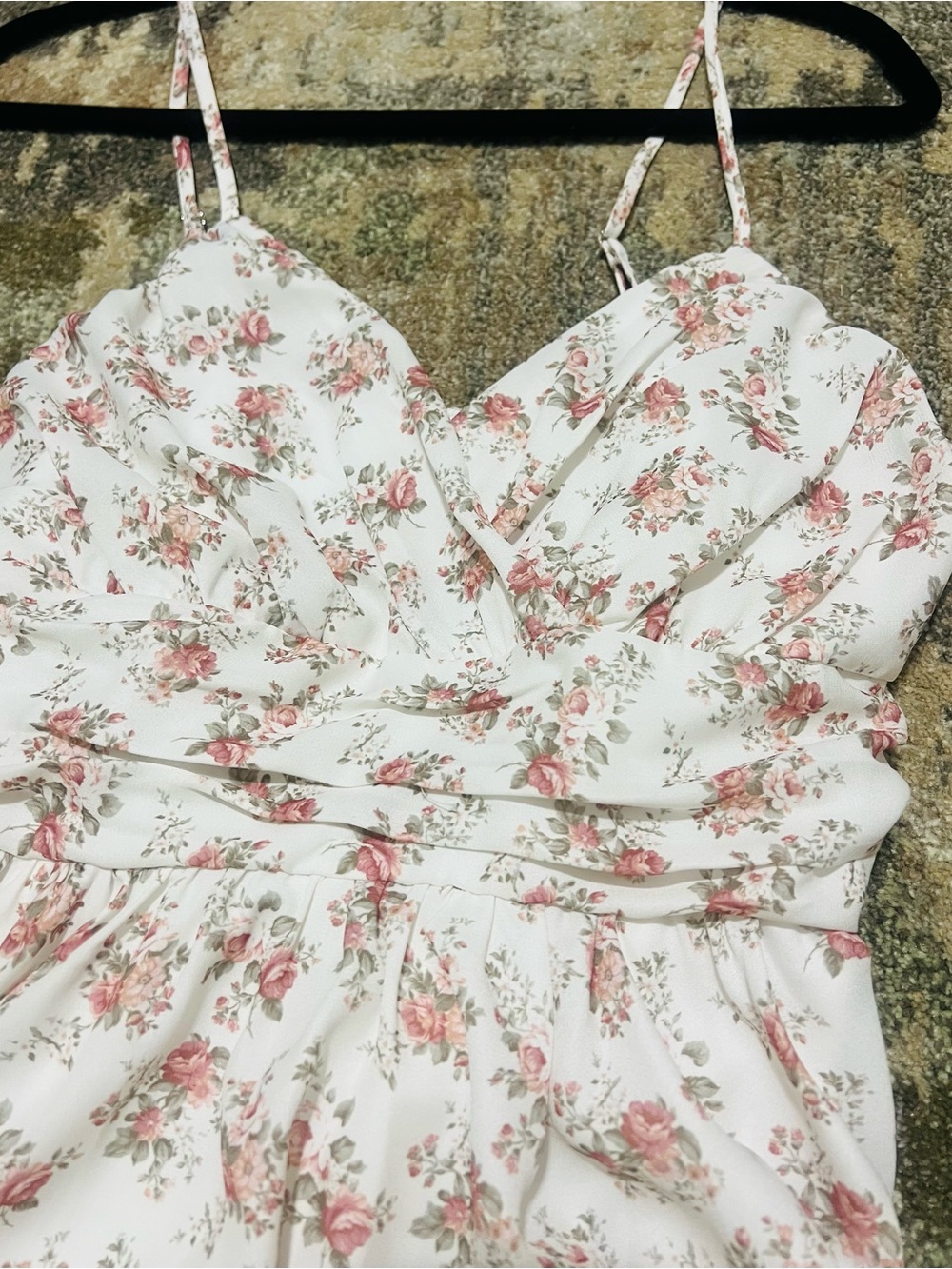 Altar'd State Spaghetti Strap Floral Romper Top NWOT